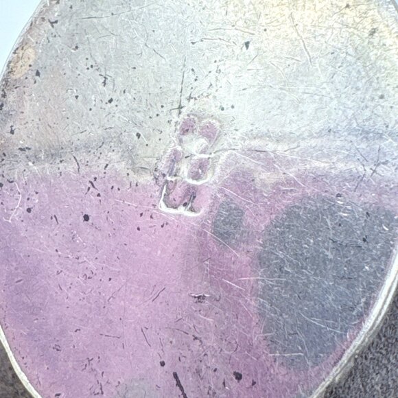 VTG Sterling Silver 925 Turquoise Bezel Set Cabochon Pendant Size 1.5" Length - Picture 6 of 9